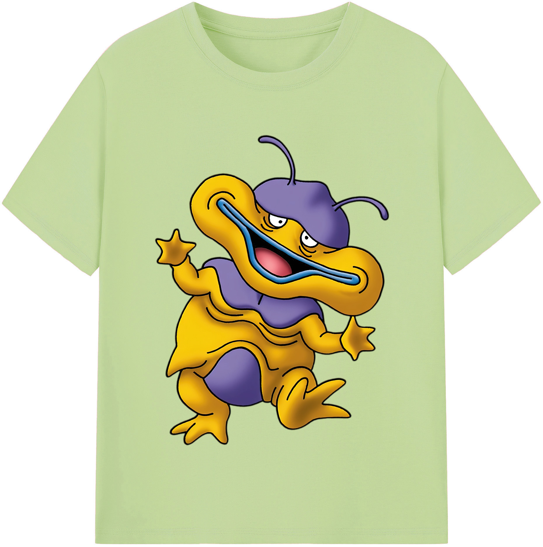（画像用） ドラゴンクエスト Doragon Kuesuto Dragon Quest 綿100％半袖Tシャツ（フロントプリント）